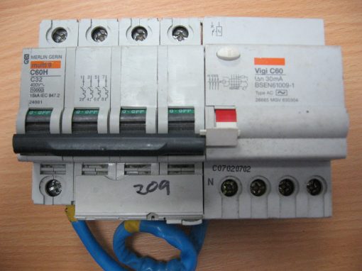 Used Merlin Gerin Multi 9 C60H D4 2-Pole Circuit Breaker 400V - GHA-132 for Sale in Preston, Idaho
