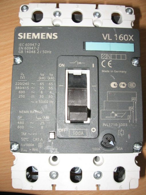 Siemens VL160X 3Pole (3VL1710-1DD3)